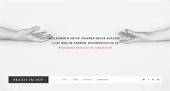 Desktop Screenshot of praxis-im-hof.de